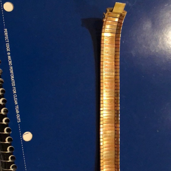 14k 3 color Italian bracelet - Picture 3 of 5